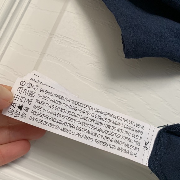 Forever 21 Indigo Long Dress Sleeveless Maxi + matching slip potential 2 looks! - Picture 15 of 16